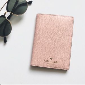 {Kate Spade} Pink Grand Street Passport Holder